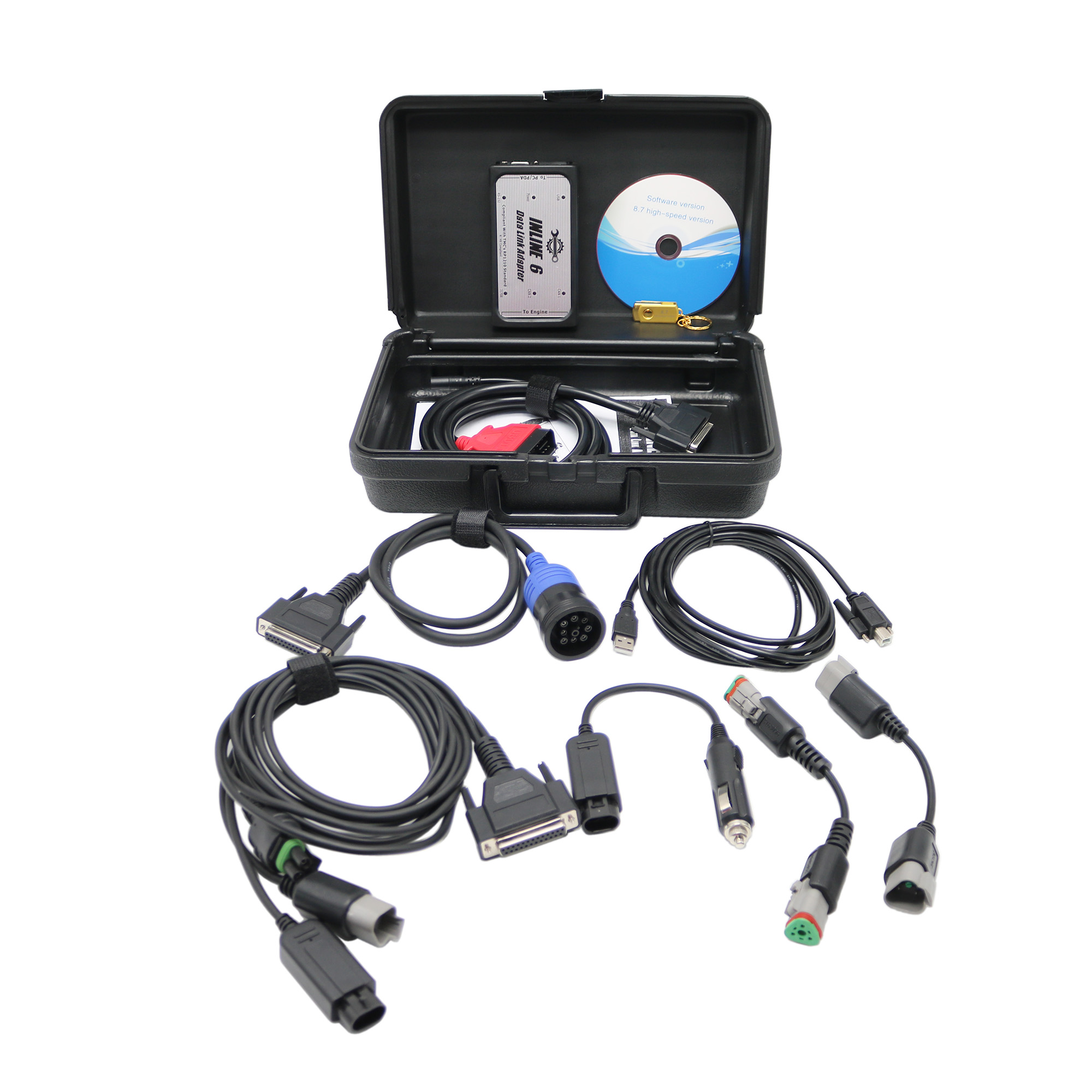 Heavy Equipment Diagnostic Software - أداة تشخيص الشاحنات الثقيلة Inline6 مع